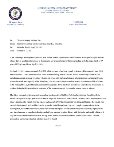 Vehicular Fatality 04/29/2021